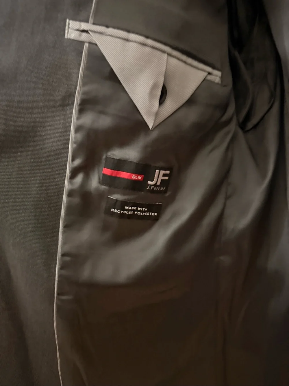 jf j.ferrar Charcoal Two-Button Sport Coat